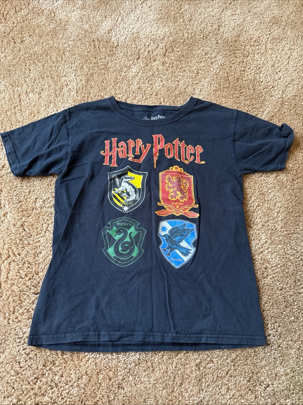 Warner Bros. Harry Potter Black Short Sleeve House Crest Tee